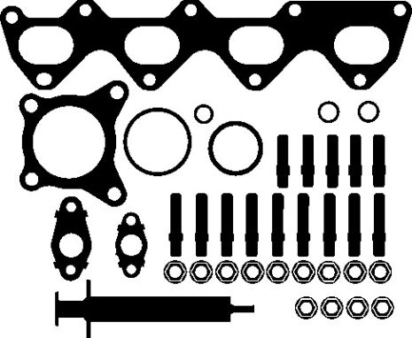 Монтажный комплект, компрессор 214600 SKODA SEAT