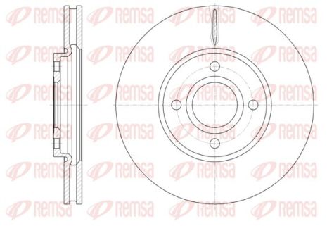 Диск тормозной FORD ECOSPORT, REMSA (6160110)