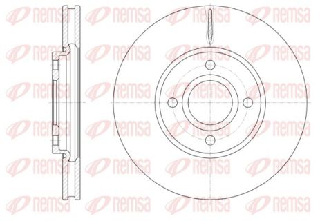 Диск тормозной FORD ECOSPORT, REMSA (6160110) Диск тормозной FORD ECOSPORT, REMSA (6160110)