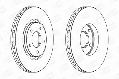 Диск гальмівний DODGE CARAVAN, CHRYSLER VOYAGER, CHAMPION (562292CH)