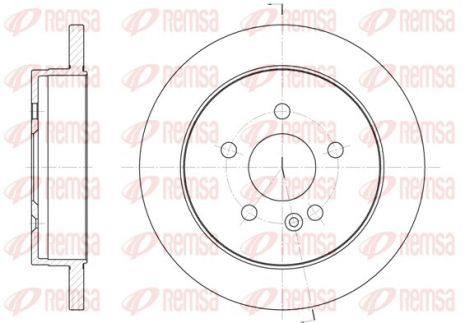 Диск гальмівний HONDA CIVIC, MERCEDES-BENZ M-CLASS, REMSA (679900)
