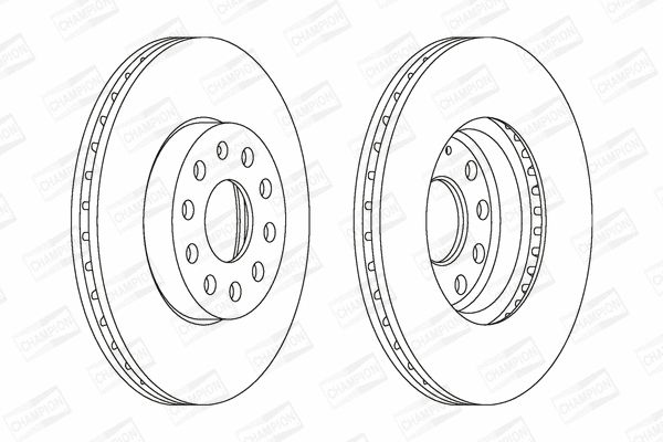 Диск гальмівний VW (SVW), SEAT LEON, CHAMPION (562235CH) Диск гальмівний VW (SVW), SEAT LEON, CHAMPION (562235CH)