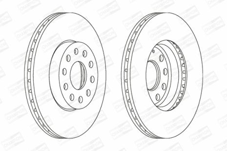 Диск гальмівний VW (SVW), SEAT LEON, CHAMPION (562235CH)