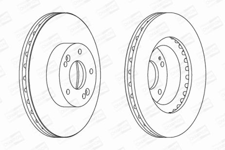 Диск тормозной KIA SPORTAGE, HYUNDAI TUCSON, CHAMPION (562755CH)