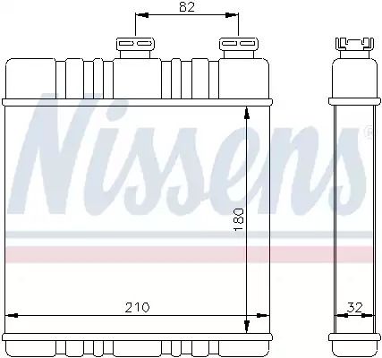 Теплообменник, отопление салона 72660 CHEVROLET OPEL Теплообменник, отопление салона 72660 CHEVROLET OPEL