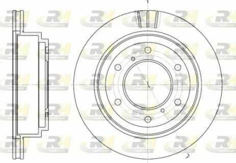 Диск гальмівний MITSUBISHI PAJERO, ROAD HOUSE (695510) Диск гальмівний MITSUBISHI PAJERO, ROAD HOUSE (695510)