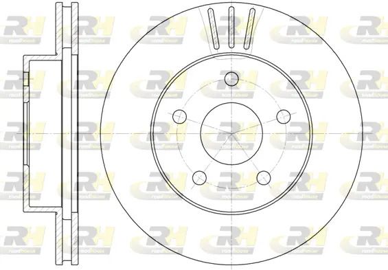 Диск гальмівний JEEP GRAND CHEROKEE, ROAD HOUSE (662610) Диск гальмівний JEEP GRAND CHEROKEE, ROAD HOUSE (662610)