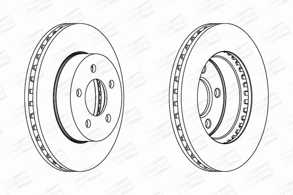 Диск гальмівний JEEP CHEROKEE, CHAMPION (562856CH) Диск гальмівний JEEP CHEROKEE, CHAMPION (562856CH)