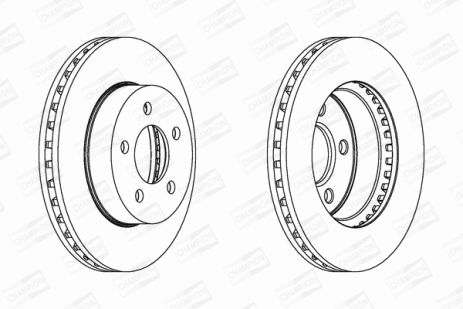 Диск гальмівний JEEP CHEROKEE, CHAMPION (562856CH) Диск гальмівний JEEP CHEROKEE, CHAMPION (562856CH)
