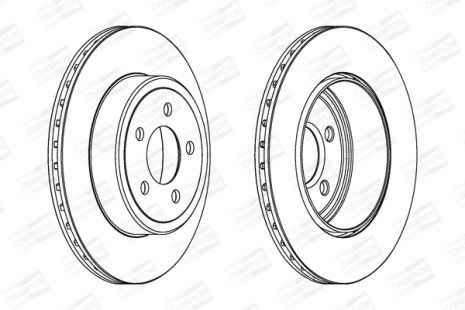 Диск гальмівний LANCIA THEMA, CHRYSLER 300C, CHAMPION (563034CH1)