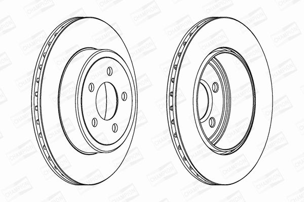 Диск гальмівний LANCIA THEMA, CHRYSLER 300C, CHAMPION (563034CH1) Диск гальмівний LANCIA THEMA, CHRYSLER 300C, CHAMPION (563034CH1)
