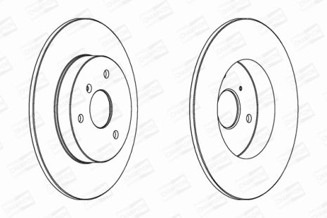 Диск тормозной SMART FORTWO, CHAMPION (562155CH)