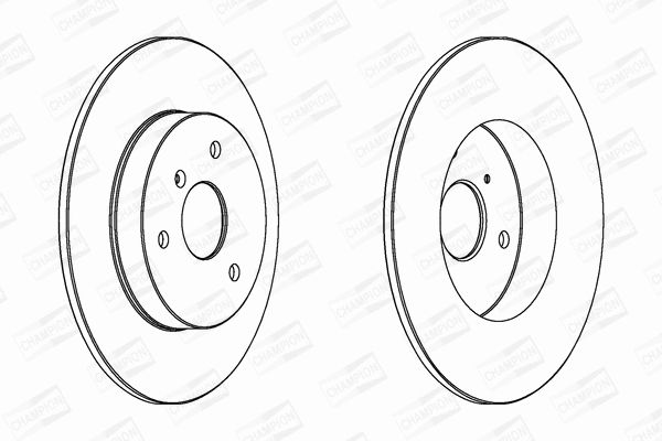 Диск тормозной SMART FORTWO, CHAMPION (562155CH) Диск тормозной SMART FORTWO, CHAMPION (562155CH)