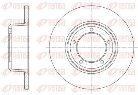Диск гальмівний LAND ROVER, REMSA (634100)