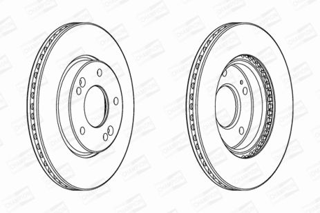 Диск тормозной HYUNDAI (BEIJING), KIA CEED, CHAMPION (562986CH)