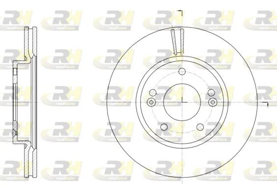 Диск тормозной HYUNDAI i30, ROAD HOUSE (6150710) Диск тормозной HYUNDAI i30, ROAD HOUSE (6150710)