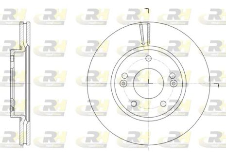 Диск тормозной HYUNDAI i30, ROAD HOUSE (6150710)