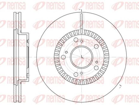 Диск гальмівний BYD G6, HONDA CIVIC, REMSA (696210) Диск гальмівний BYD G6, HONDA CIVIC, REMSA (696210)