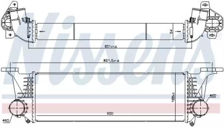 Интеркулер, IVECO DAILY, NISSENS (96246)