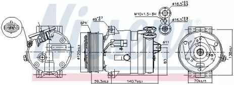 Компрессор, кондиционер 89057 CADILLAC FIAT Компрессор, кондиционер 89057 CADILLAC FIAT