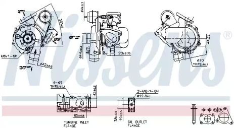 Турбина FIAT ULYSSE (220) (94-) 2.0 JTD (пр-во Nissens) Турбина FIAT ULYSSE (220) (94-) 2.0 JTD (пр-во Nissens)