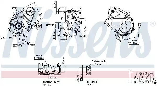 Турбина FIAT ULYSSE (220) (94-) 2.0 JTD (пр-во Nissens) Турбина FIAT ULYSSE (220) (94-) 2.0 JTD (пр-во Nissens)