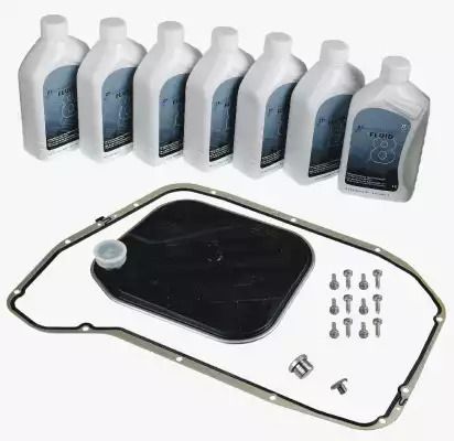 Комплект для замены масла lifeguardfluid 8 (7х1л+сервисный к-т) АКПП 8HP55A/AHIS/FLHIS, AUDI A7, AUDI Q5, ZF ( Комплект для замены масла lifeguardfluid 8 (7х1л+сервисный к-т) АКПП 8HP55A/AHIS/FLHIS, AUDI A7, AUDI Q5, ZF (