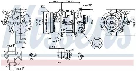 Компрессор, кондиционер 89314 TOYOTA