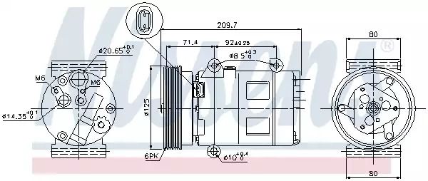 Компрессор, кондиционер 89072 NISSAN RENAULT Компрессор, кондиционер 89072 NISSAN RENAULT
