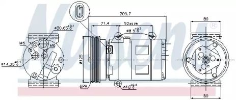 Компрессор, кондиционер 89072 NISSAN RENAULT Компрессор, кондиционер 89072 NISSAN RENAULT