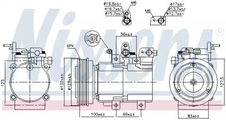 Компрессор, кондиционер 89238 HYUNDAI