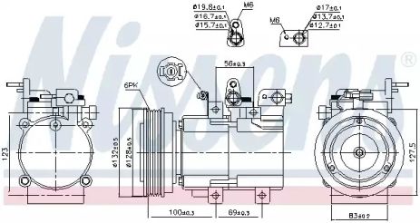 Компрессор, кондиционер 89238 HYUNDAI