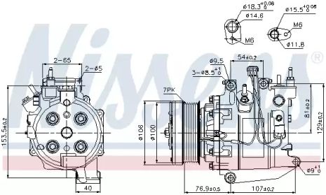 Компрессор, кондиционер 89247 HONDA