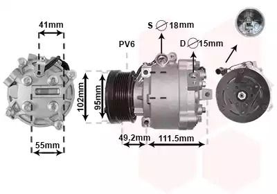 Компрессор, кондиционер 3201K701 MITSUBISHI PEUGEOT