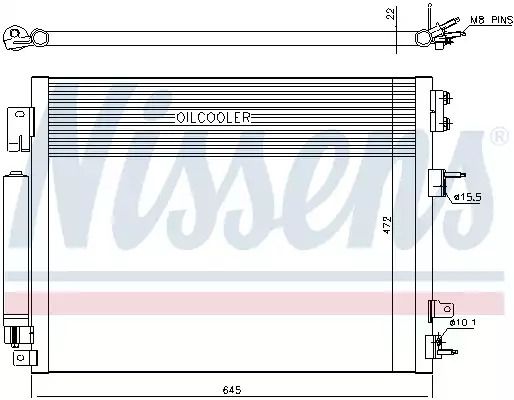 Конденсатор, кондиционер 940706 CHRYSLER DODGE Конденсатор, кондиционер 940706 CHRYSLER DODGE