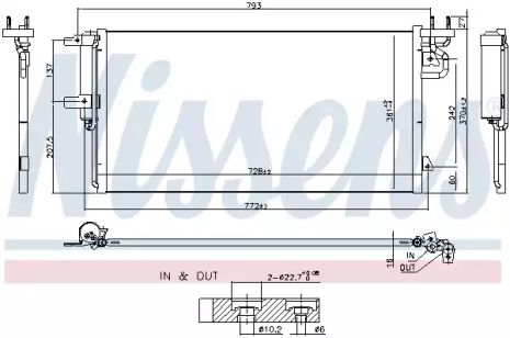 Конденсатор, кондиционер 940764 FORD Конденсатор, кондиционер 940764 FORD