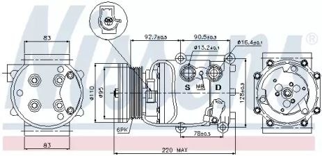 Компрессор, кондиционер 89071 BMW MAZDA Компрессор, кондиционер 89071 BMW MAZDA