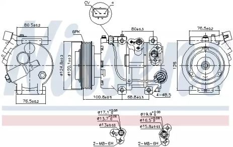 Компрессор, кондиционер 890651 KIA HYUNDAI Компрессор, кондиционер 890651 KIA HYUNDAI