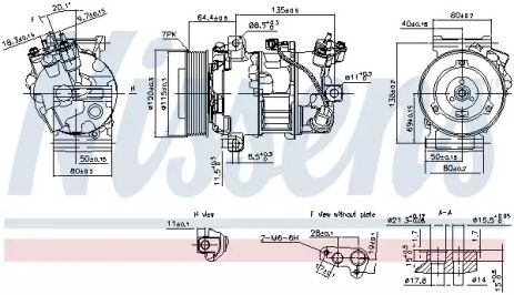 Компрессор, кондиционер 890126 RENAULT