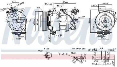 Компрессор, кондиционер 890126 RENAULT