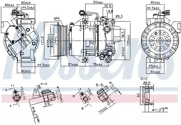 Компрессор, кондиционер 89443 TOYOTA Компрессор, кондиционер 89443 TOYOTA