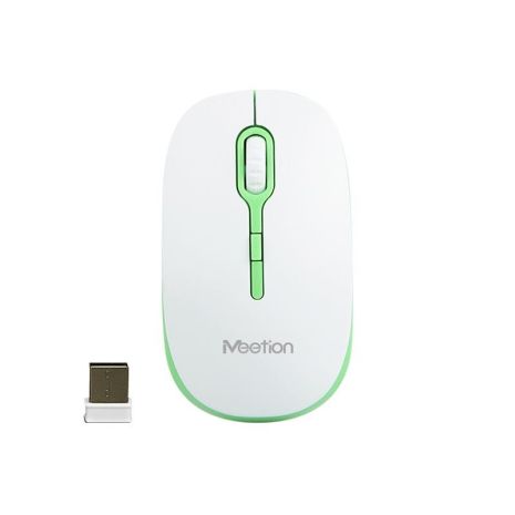 Мышь MeeTion Wireless Mouse 2.4G MT-R547 white-green