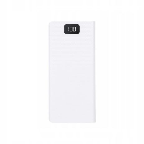 Корпус повербанка DIY C18M 8x18650 (Up To 20000mAh) LED Number Display, MicroUSB, 2xUSB out 10W, Torchlight, WHITE