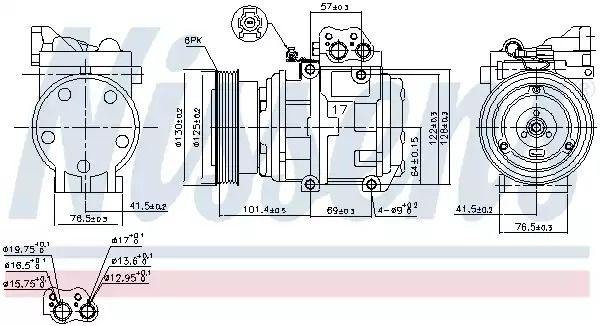Компрессор, кондиционер 89153 KIA HYUNDAI Компрессор, кондиционер 89153 KIA HYUNDAI
