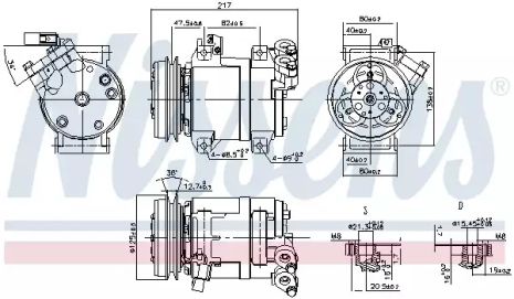 Компрессор, кондиционер 890064 MITSUBISHI