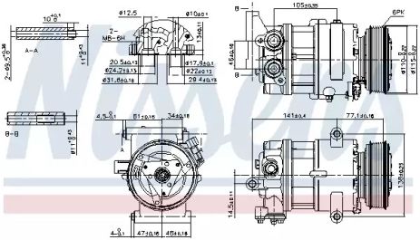 Компрессор, кондиционер 89590 PEUGEOT CITROEN Компрессор, кондиционер 89590 PEUGEOT CITROEN