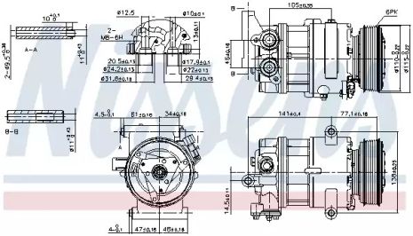 Компрессор, кондиционер 89590 PEUGEOT CITROEN Компрессор, кондиционер 89590 PEUGEOT CITROEN