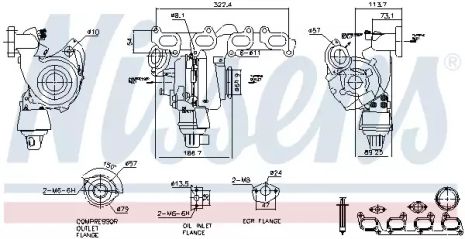 Компрессор, наддув 93285 SKODA SEAT