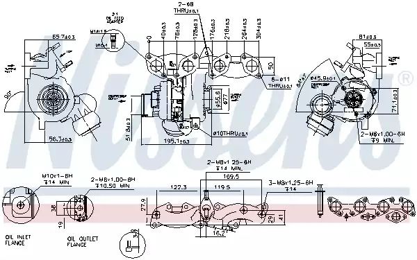 Турбина SKODA SUPERB II (3T) (08-) 2.0 TDi (пр-во Nissens) Турбина SKODA SUPERB II (3T) (08-) 2.0 TDi (пр-во Nissens)