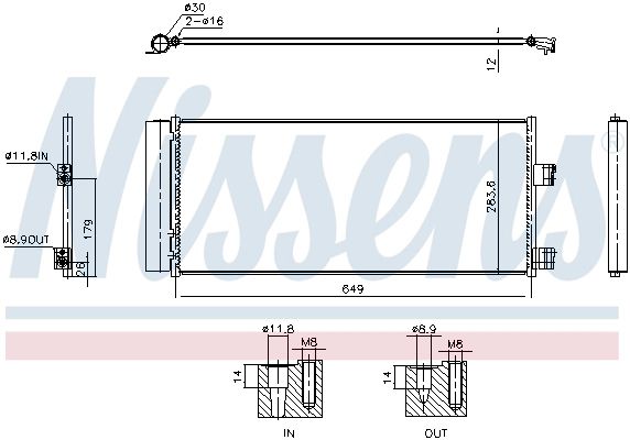 Конденсатор, кондиционер, OPEL CORSA, VAUXHALL CORSA, NISSENS (941237) Конденсатор, кондиционер, OPEL CORSA, VAUXHALL CORSA, NISSENS (941237)